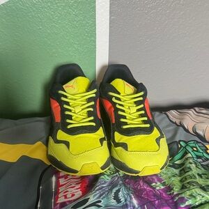 Puma Kids' Bright Yellow and Orange Sneakers